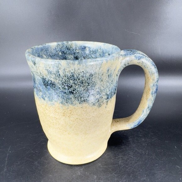Ken Evans Hand Made Pottery Stoneware Coffee Mug Cup Artist Signed Sponge Ware - Picture 14 of 16